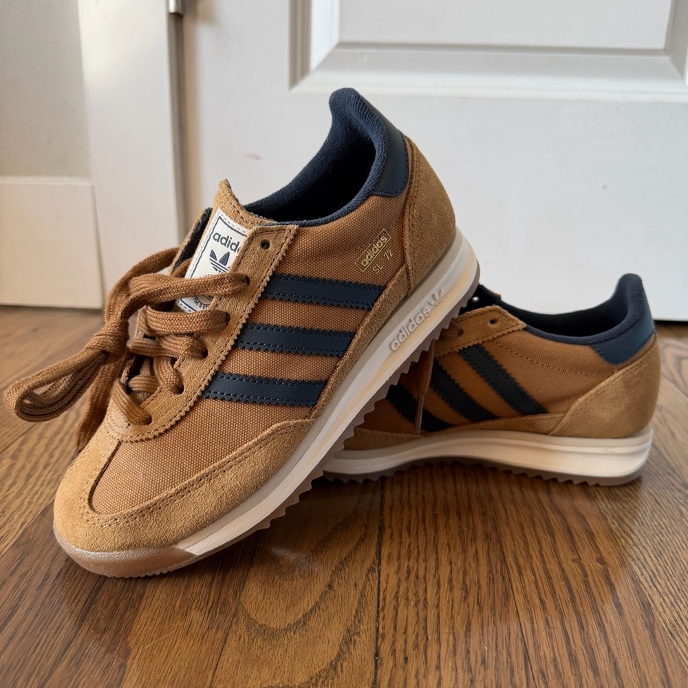 Adidas Men's SL 72 RS Size: 4.5 - Color: Brown Desert Aurora Ink Bliss
